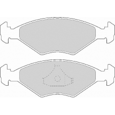 FD6821A NECTO Комплект тормозных колодок, дисковый тормоз