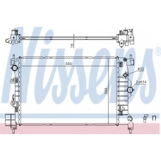61697 NISSENS Радиатор, охлаждение двигателя