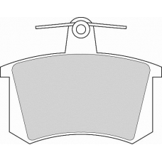 FD262N NECTO Комплект тормозных колодок, дисковый тормоз