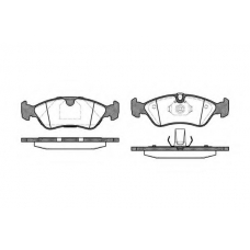 P3863.50 WOKING Комплект тормозных колодок, дисковый тормоз