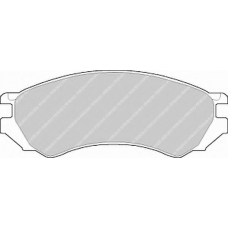 FDB667 FERODO Комплект тормозных колодок, дисковый тормоз