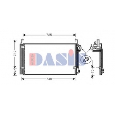 562140N AKS DASIS Конденсатор, кондиционер