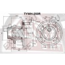 TYWH-250R ASVA Ступица колеса