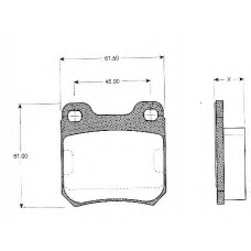 BLF1121 QUINTON HAZELL Комплект тормозных колодок, дисковый тормоз