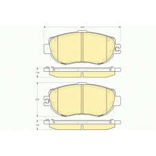 6112419 GIRLING Комплект тормозных колодок, дисковый тормоз
