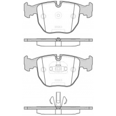 0596 20 KAWE Комплект тормозных колодок, дисковый тормоз