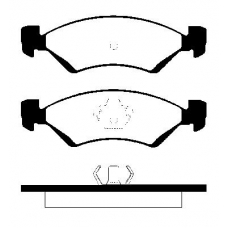 229301 NK Комплект тормозных колодок, дисковый тормоз