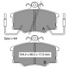 833230 Vema Комплект тормозных колодок, дисковый тормоз