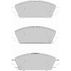 FD7118A NECTO Комплект тормозных колодок, дисковый тормоз