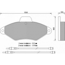 592481 ROULUNDS Комплект тормозных колодок, дисковый тормоз