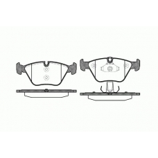 0963.10 REMSA Комплект тормозных колодок, дисковый тормоз