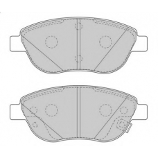 FD7573A NECTO Комплект тормозных колодок, дисковый тормоз