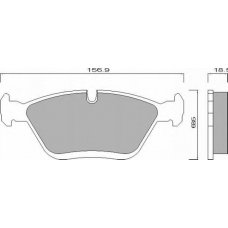 631981 ROULUNDS Комплект тормозных колодок, дисковый тормоз