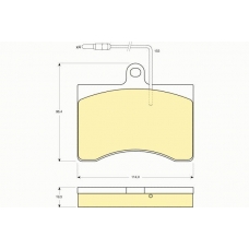 6103149 GIRLING Комплект тормозных колодок, дисковый тормоз