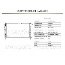 PXNDC-010 Parts mall Радиатор, охлаждение двигателя