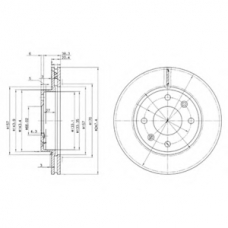 BG2292 DELPHI Тормозной диск