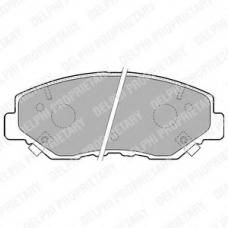 LP1806 DELPHI Комплект тормозных колодок, дисковый тормоз