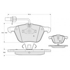 PF1256 PROCODIS FRANCE Комплект тормозных колодок, дисковый тормоз