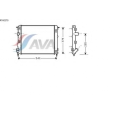 RTA2270 AVA Радиатор, охлаждение двигателя