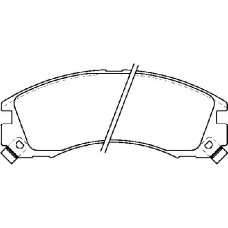 MDB1539 MINTEX Комплект тормозных колодок, дисковый тормоз
