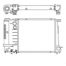 51354 NRF Радиатор, охлаждение двигателя