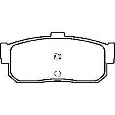 MDB1501 MINTEX Комплект тормозных колодок, дисковый тормоз