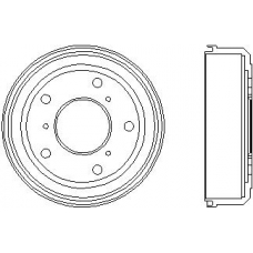 94005100 TEXTAR Тормозной барабан