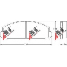 36120 ABS Комплект тормозных колодок, дисковый тормоз