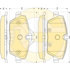 6118701 GIRLING Комплект тормозных колодок, дисковый тормоз