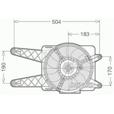 DER09016 DENSO Вентилятор, охлаждение двигателя