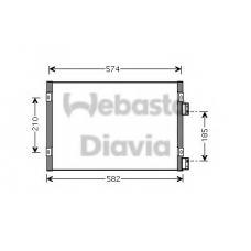 82D0225486A WEBASTO Конденсатор, кондиционер