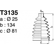 T3135 DEPA Комплект пылника, приводной вал
