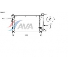 CNA2111 AVA Радиатор, охлаждение двигателя