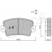 822-186-0 CIFAM Комплект тормозных колодок, дисковый тормоз