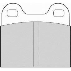 FD52A NECTO Комплект тормозных колодок, дисковый тормоз