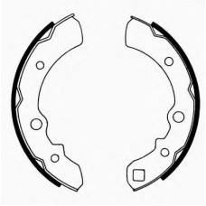 J GF-112AF JAPANPARTS Комплект тормозных колодок