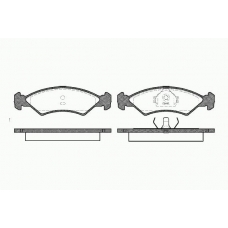 0168 00 KAWE Комплект тормозных колодок, дисковый тормоз
