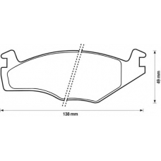 571848S STOP Комплект тормозных колодок, дисковый тормоз