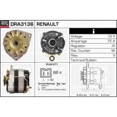 DRA3136 DELCO REMY Генератор