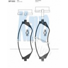 BP-1003 KAVO PARTS Комплект тормозных колодок, дисковый тормоз