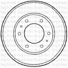 BBR7226 BORG & BECK Тормозной барабан