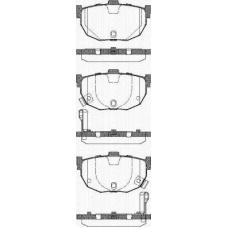 8110 43026 TRISCAN Комплект тормозных колодок, дисковый тормоз