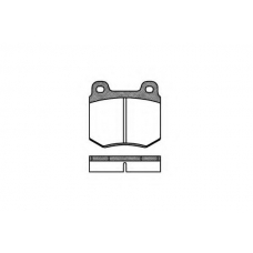 P1693.10 WOKING Комплект тормозных колодок, дисковый тормоз