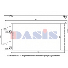 062011N AKS DASIS Конденсатор, кондиционер
