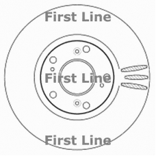 FBD1593 FIRST LINE Тормозной диск