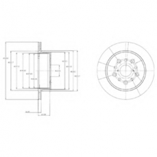 BG4216 DELPHI Тормозной диск
