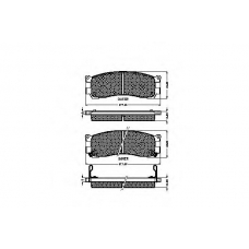 32157 SPIDAN Комплект тормозных колодок, дисковый тормоз