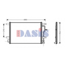 482300N AKS DASIS Конденсатор, кондиционер