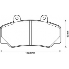 571370S STOP Комплект тормозных колодок, дисковый тормоз