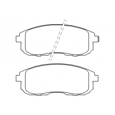 MDB2847 MINTEX Комплект тормозных колодок, дисковый тормоз